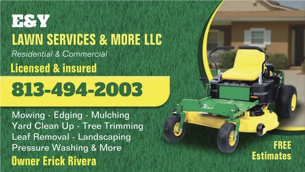 Affordable lawn mowing service for residential properties in Riverview, FL by E&Y Lawn Service & More