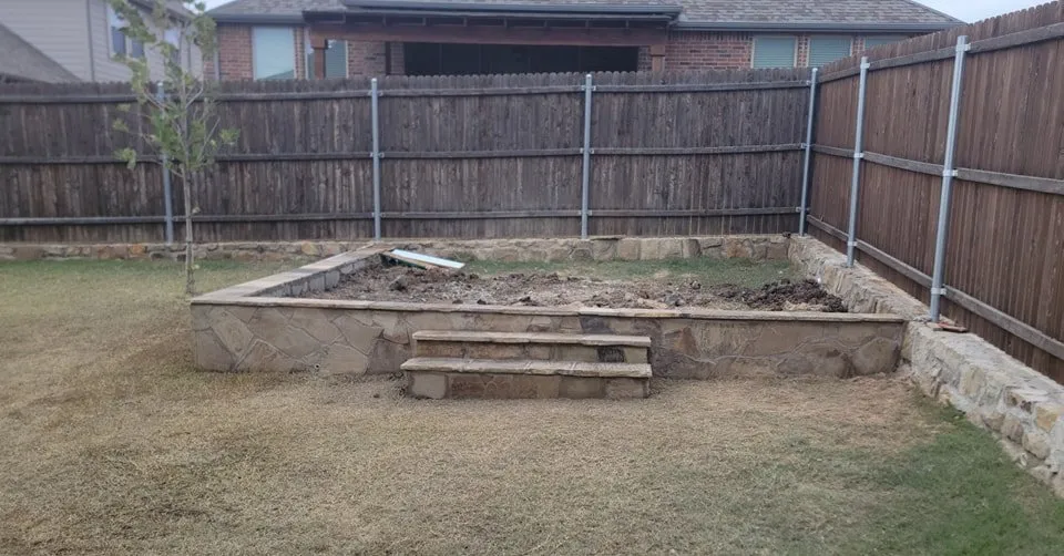 Professional garden landscaping in Wylie, TX by Eye Catching Landscaping