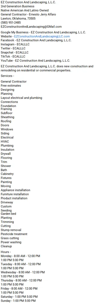 Affordable yard maintenance in Lawton, OK by EZ Construction And Landscaping