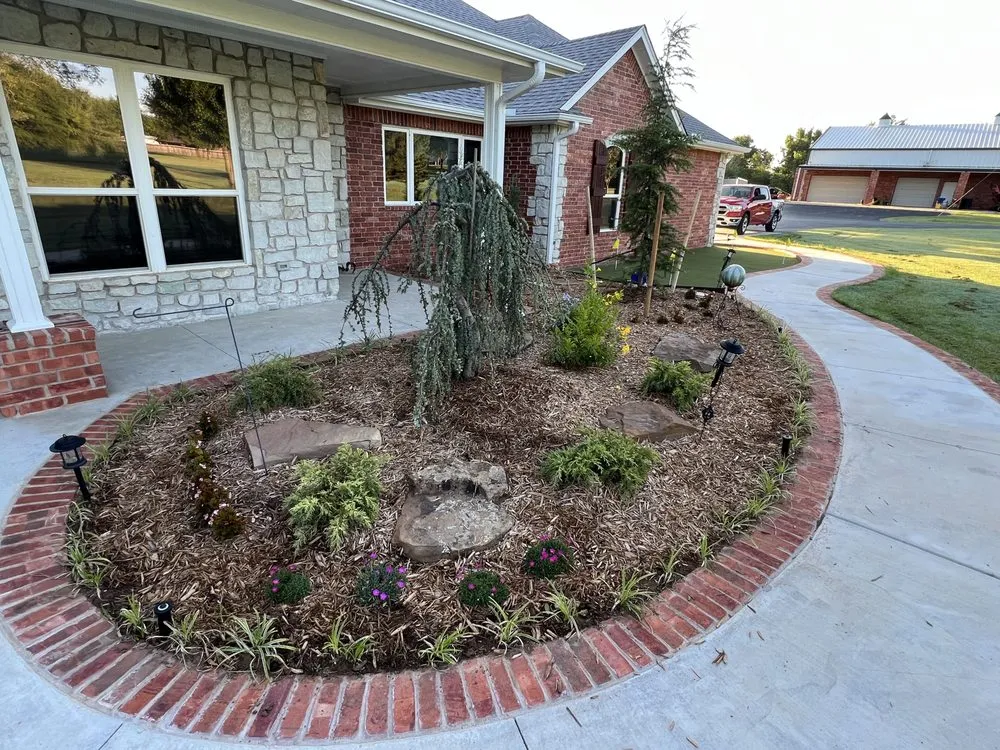 Local lawn mowing service for year-round maintenance in Newcastle, OK by EZ-Flow Irrigation And Landscaping