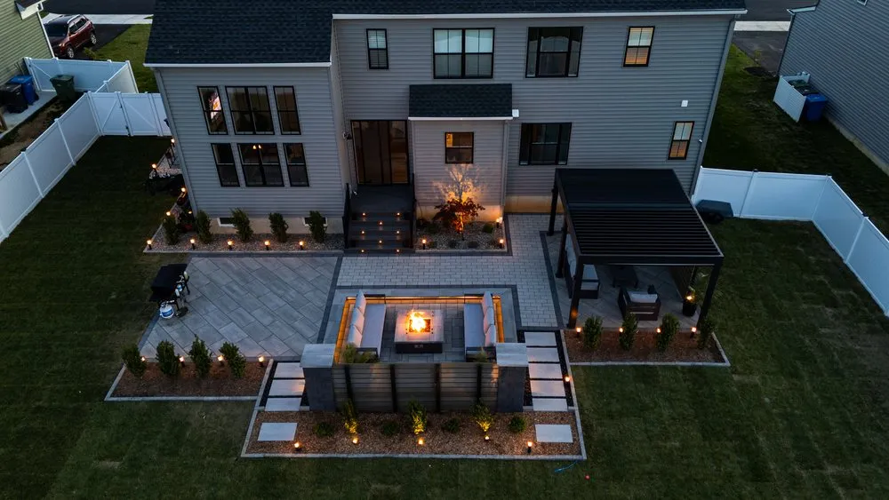 Custom landscape installation in Williamstown, NJ - EZ Hardscaping & Landscaping