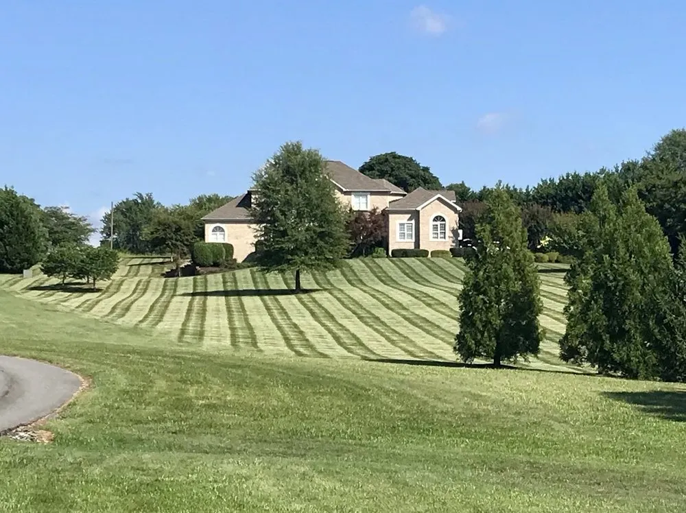 Expert lawn mowing service with custom design in Rustburg, VA by EZ Lawn & Landscape