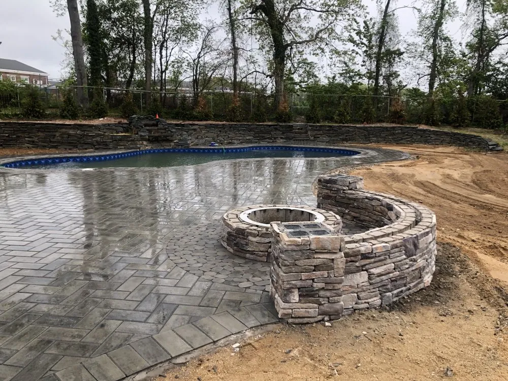Expert landscape design in Ronkonkoma, NY by EZ Mason and Concrete