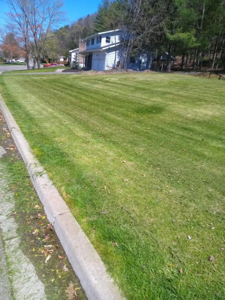 Custom landscaping services for residential properties in Hallstead, PA by EZ-PZ Lawn Care