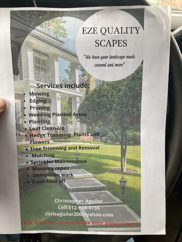 Reliable yard cleanup service in Austin, TX - Eze quality Scapes