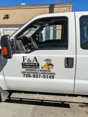 F & A Concrete And Landscaping Services Logo