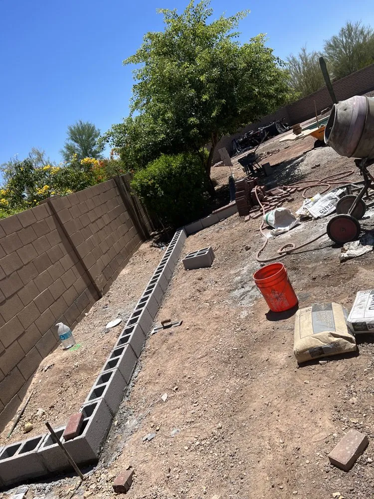 Custom outdoor landscaping experts serving Wittmann, AZ - F & F Contracting