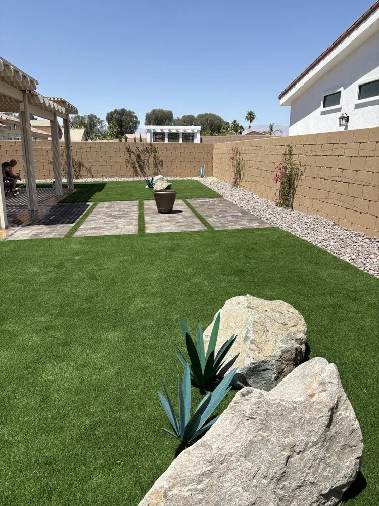Professional outdoor landscaping for outdoor upgrades across Cathedral City, CA - F & S Landscaping
