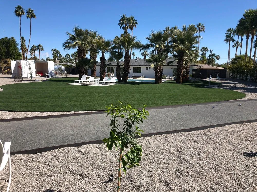 Top-rated lawn mowing service for year-round maintenance in Cathedral City, CA by F Avila Landscaping