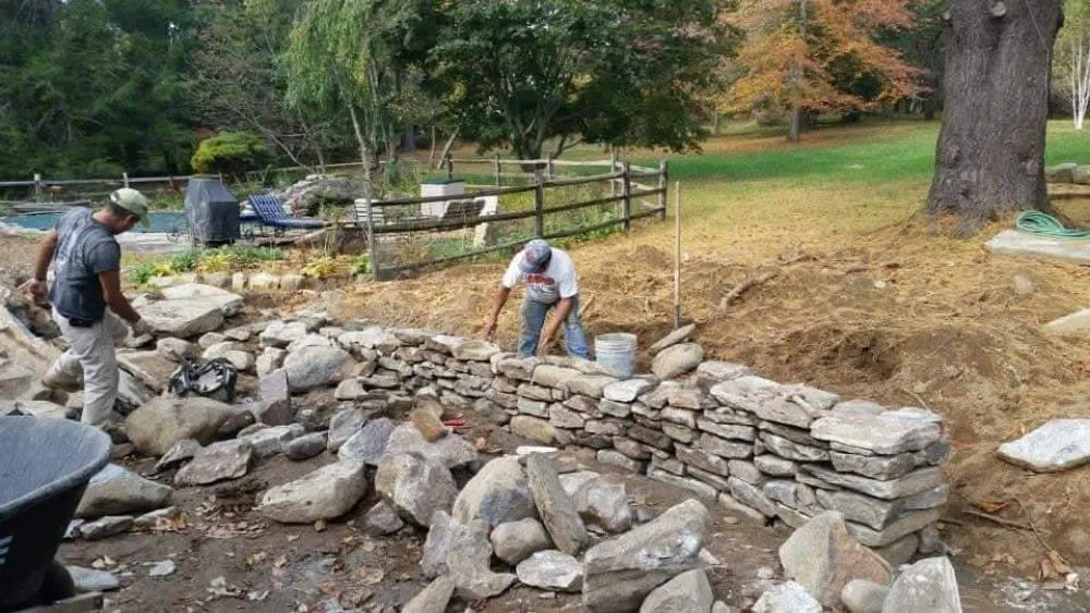 Custom yard cleanup service in Bedford Hills, NY by F Castelli Landscape Contractors
