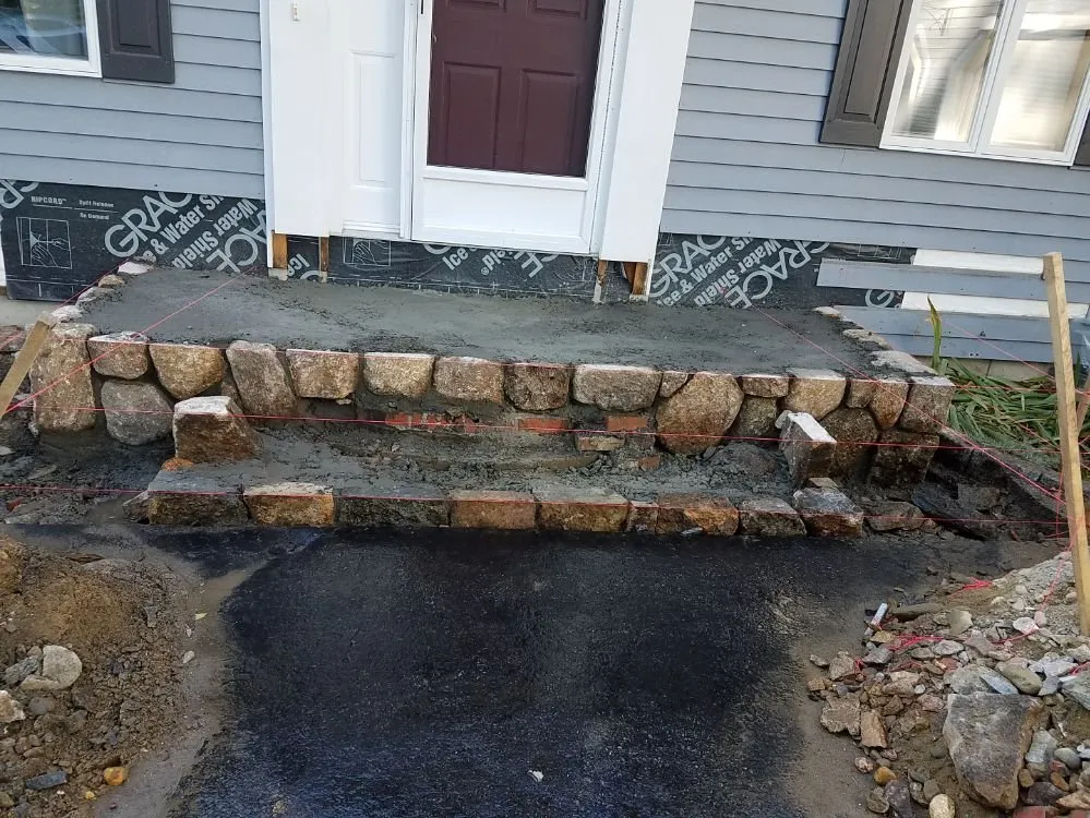 Affordable landscape installation in Worcester, MA by Fabiano Landscape Masonry