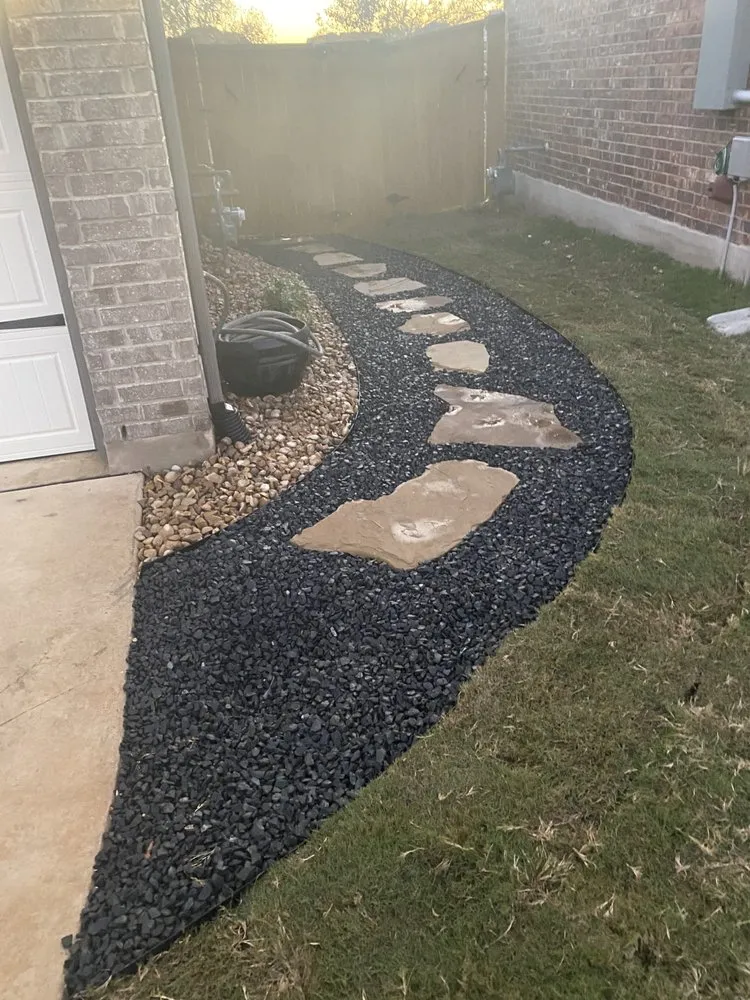 Professional landscape installation in Pflugerville, TX - Fabians Lawn Service