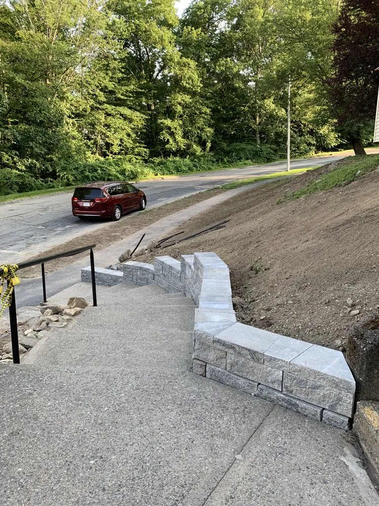 Top-rated landscape installation for beautiful yards in Worcester, MA by Fabio & Sons Landscaping