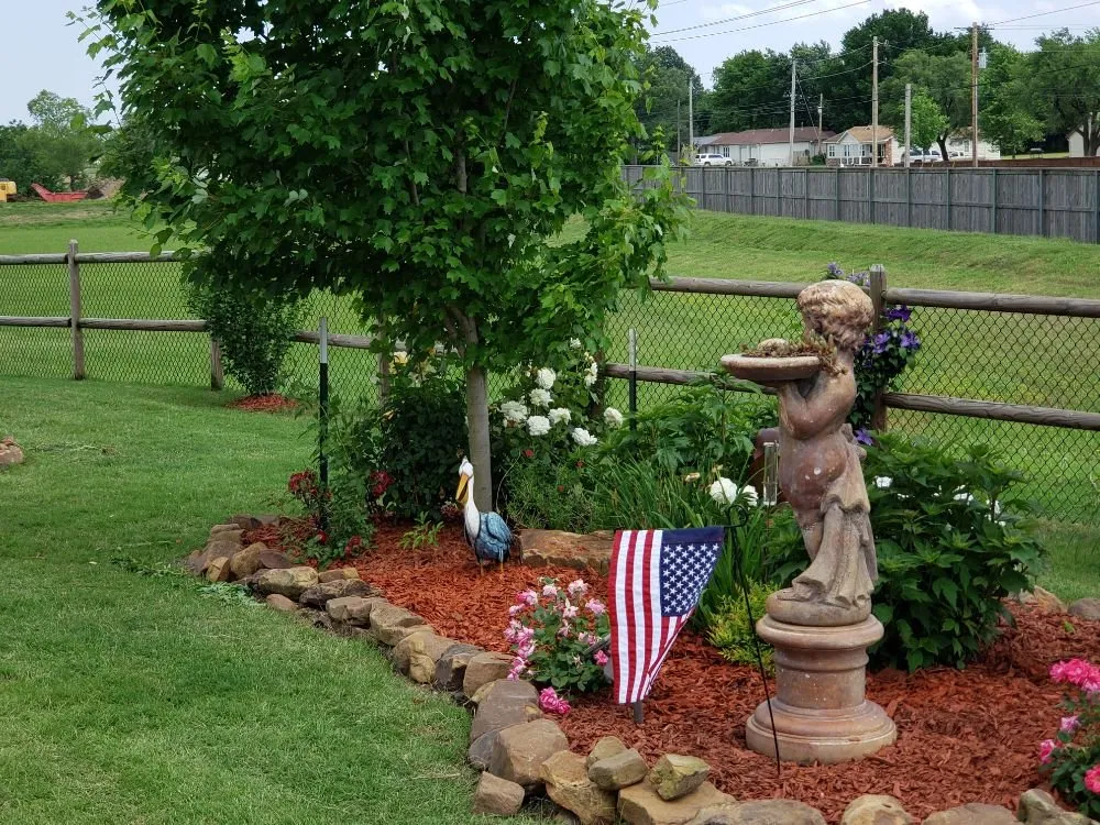 Custom yard maintenance with custom design in Muskogee, OK by Fair Lawn Care Solutions