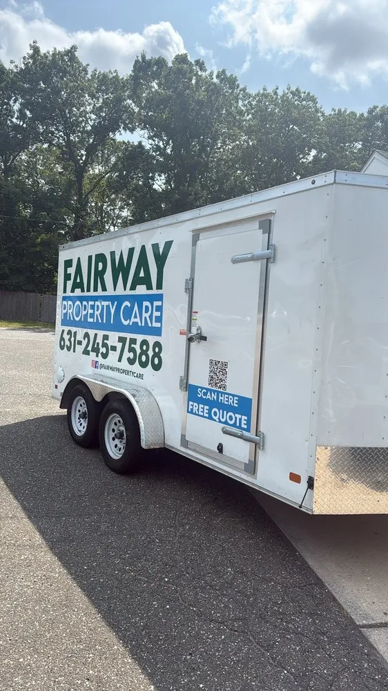 Professional landscape installation for year-round maintenance in Miller Place, NY by Fairway Property Care