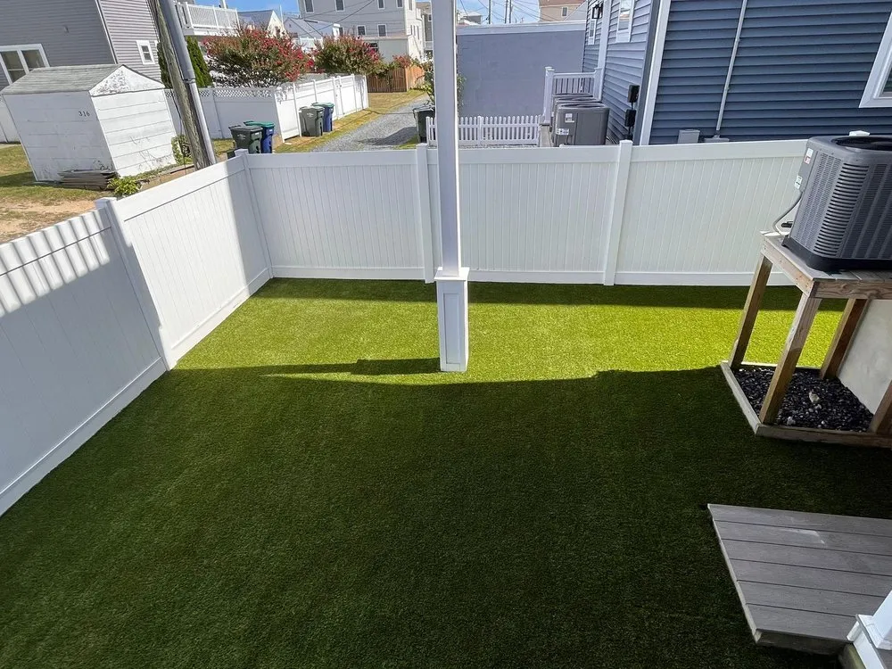 Local landscape installation in Margate City, NJ by Fairway Turf & Artificial Grass