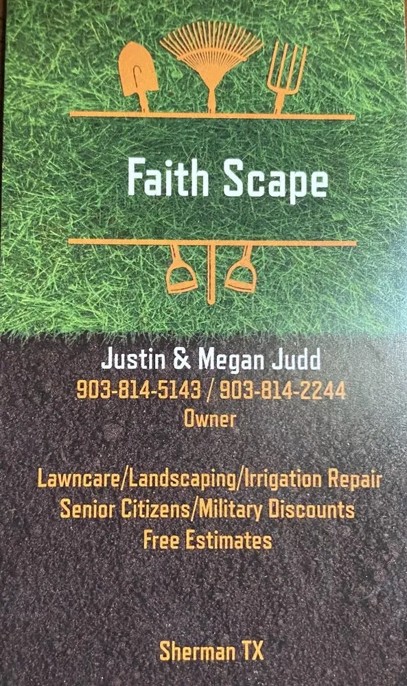 Expert landscaping services in Sherman, TX - Faith Scape