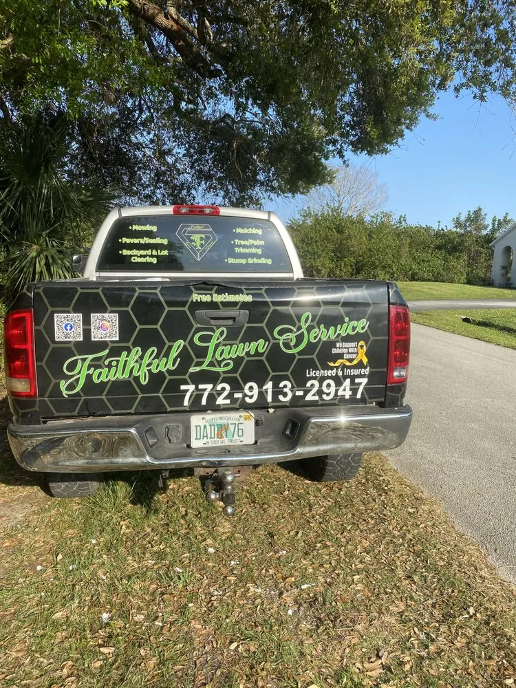 Professional lawn care service in Palm Bay, FL by Faithful Lawn Service