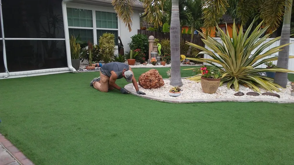 Trusted lawn care service for beautiful yards in FORT MYERS, FL by Fake Lawn Guy artificial turf