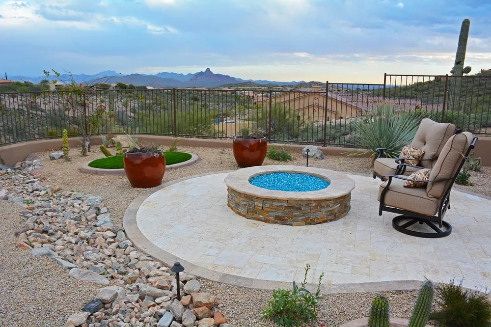 Affordable landscape installation in Mesa, AZ by Falcon Landscapes Pavers & Masonry