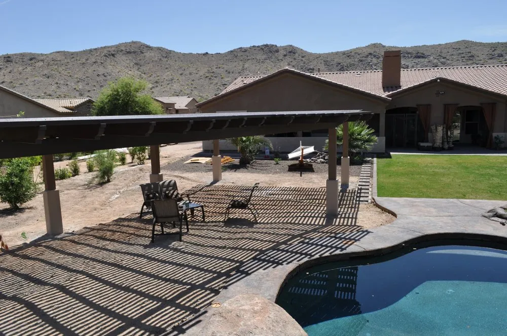 Custom yard cleanup service for outdoor upgrades in Mesa, AZ by Falcon Landscapes Pavers & Masonry