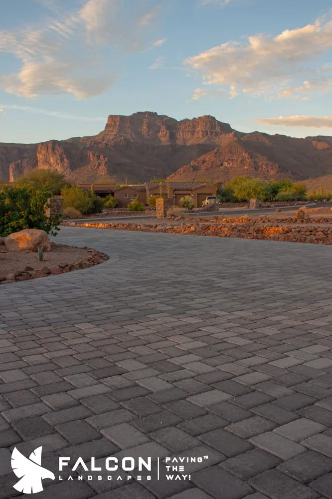 Local outdoor landscaping for year-round maintenance in Mesa, AZ by Falcon Landscapes Pavers & Masonry