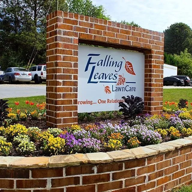 Trusted lawn care service with custom design across Tucker, GA - Falling Leaves
