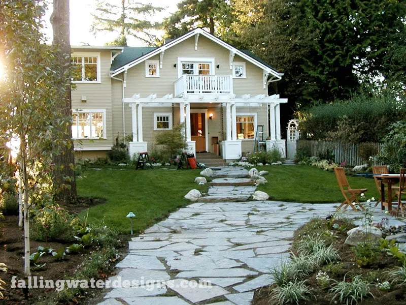 Affordable lawn care service with custom design in Monroe, WA by Falling Water Designs