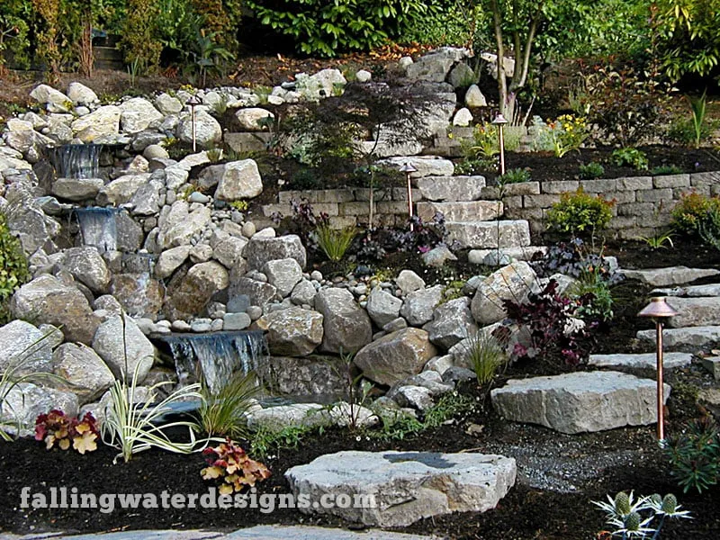 Professional lawn care service with custom design across Monroe, WA - Falling Water Designs