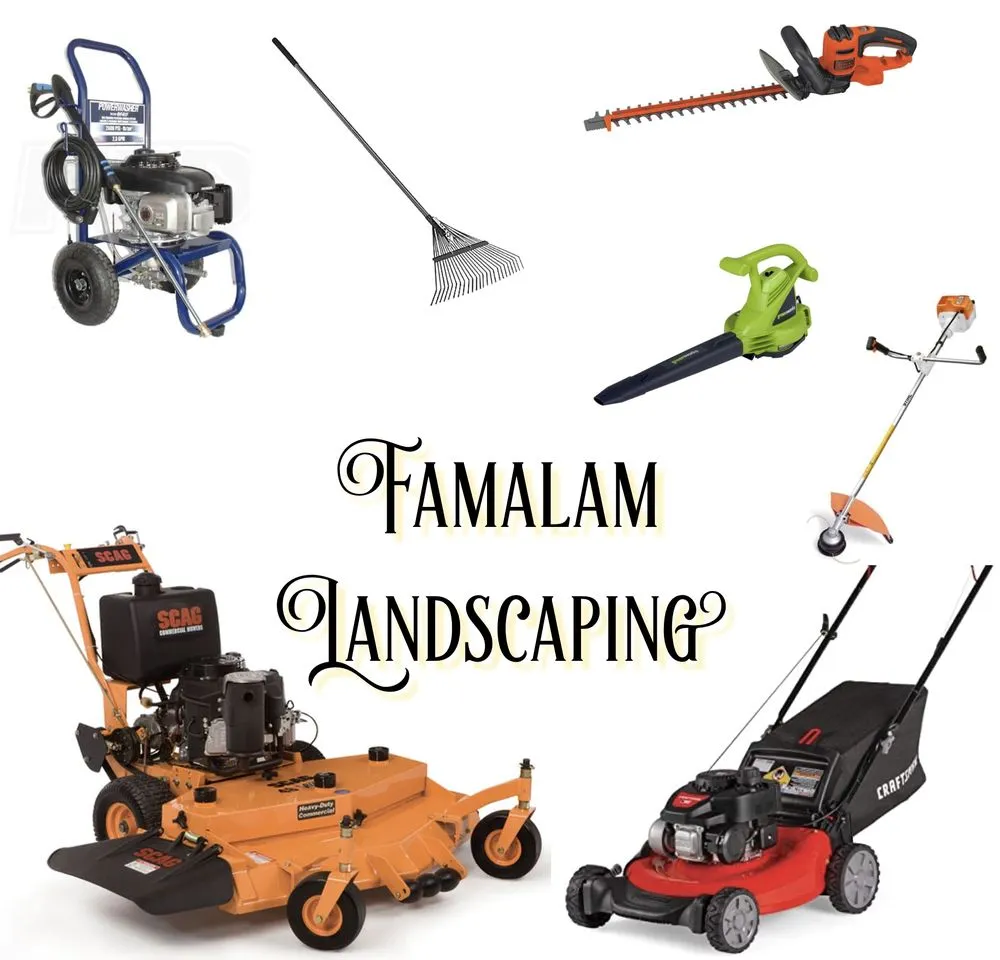 Professional lawn care service for homes in Louisburg, NC by Famalam Yard Assistance