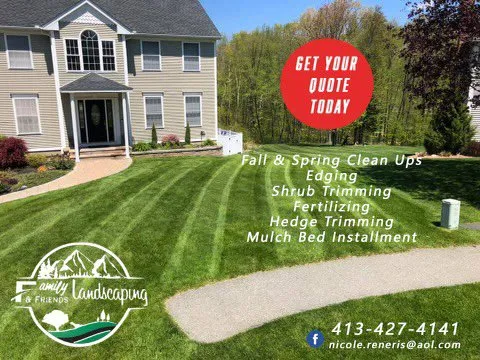 Trusted lawn care service experts serving Agawam, MA - Family & Friends Landscaping