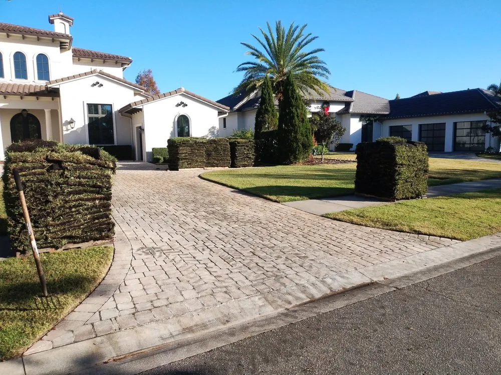 Local landscape installation with custom design across Lake Wales, FL - Family Caporum Sod