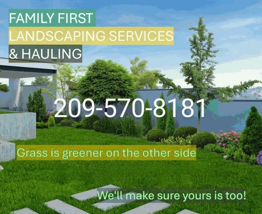 Top-rated outdoor landscaping near you across Stockton, CA - Family First Landscaping and Hauling