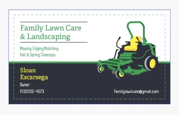 Family Lawn Care & Landscaping Logo