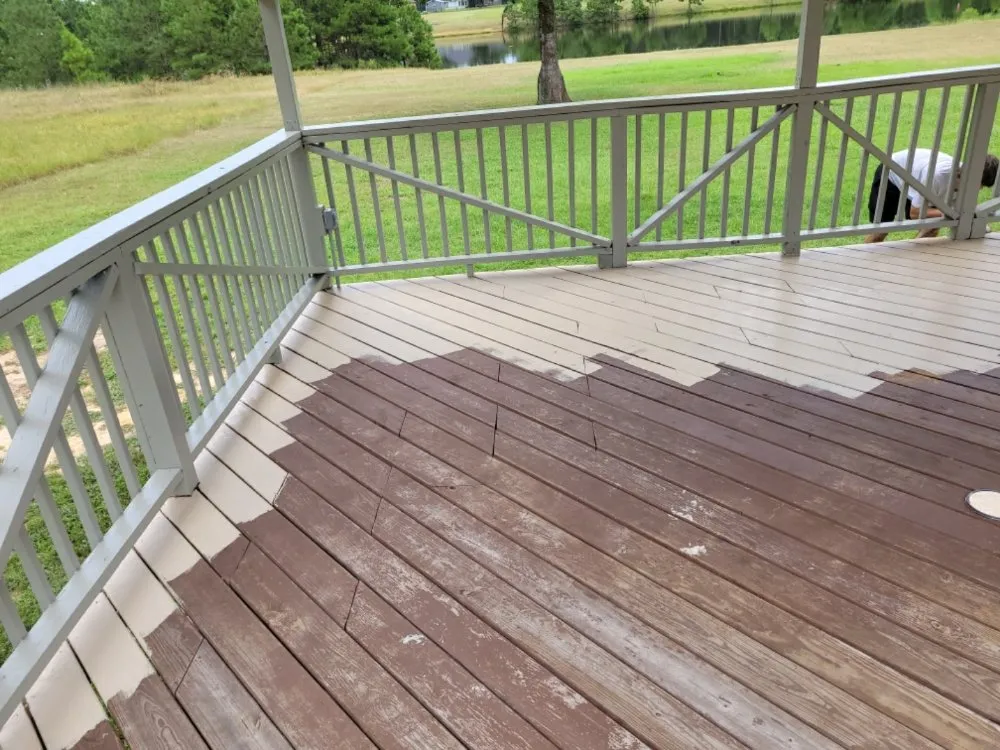 Custom yard cleanup service with custom design in Shepherd, TX by Family One