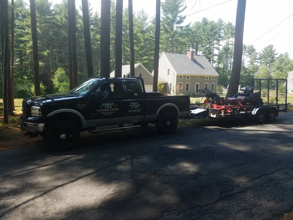 Expert residential landscaping in Belchertown, MA by Family Ties Landscaping