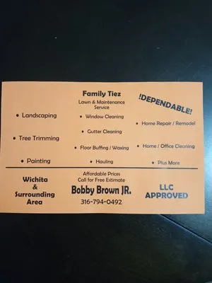 Family Ties Lawn & Maintenance Service Logo