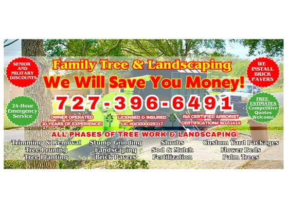 Family Tree & Landscaping Logo