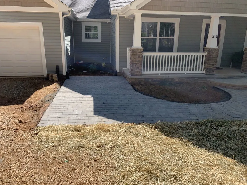 Affordable landscape installation in Pfafftown, NC by Family Tree Landscaping