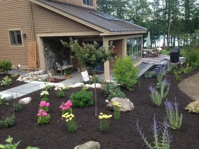 Affordable lawn care service with custom design across Sidney, ME - Family Tree Lawn & Landscape Management