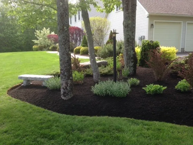 Custom garden landscaping in Sidney, ME by Family Tree Lawn & Landscape Management
