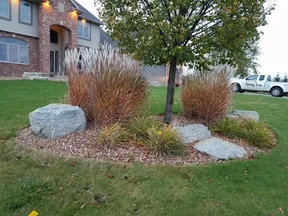 Professional landscape installation for beautiful yards in Rochester, MN by Family Tree