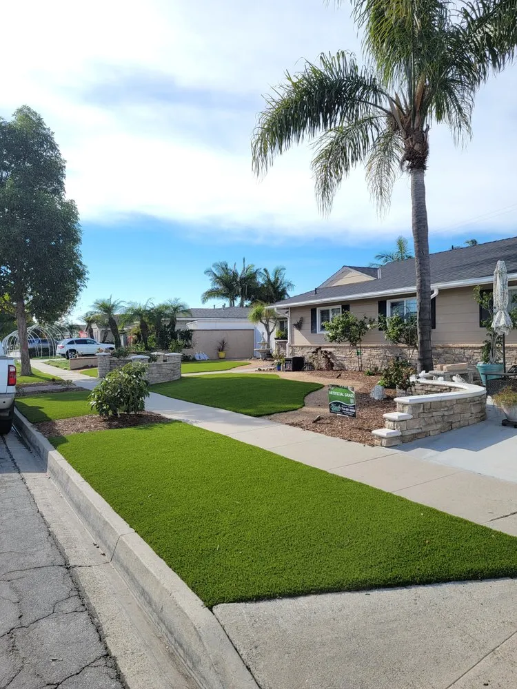 Professional outdoor landscaping for outdoor upgrades in Huntington Beach, CA by Family Turf Wholesalers