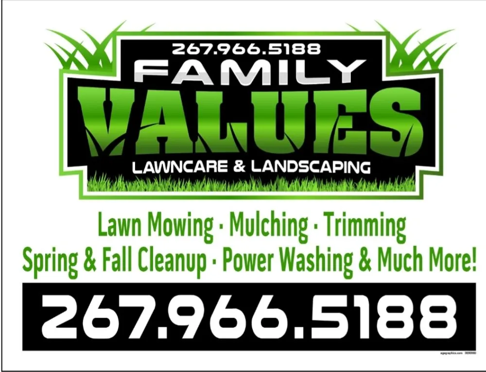 Custom yard maintenance in Willow Grove, PA - Family Values Lawncare And Landscaping