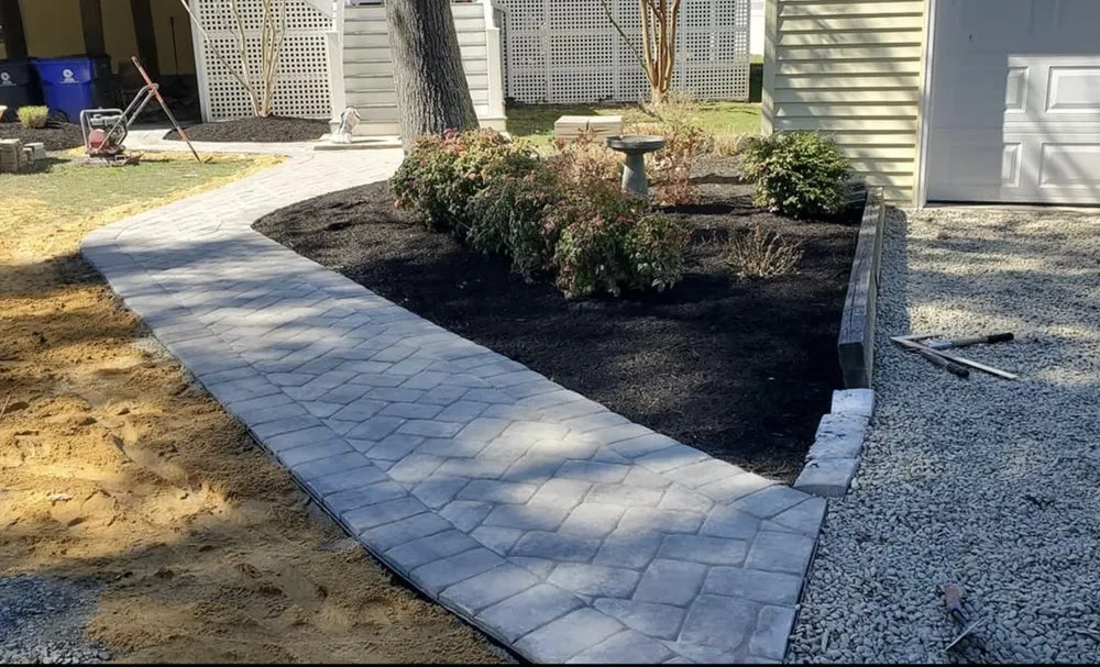 Custom landscape installation in Harbeson, DE - Fare Green Landscaping
