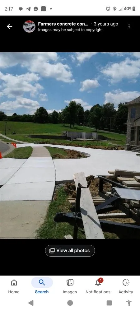 Local lawn care service with custom design in Boaz, KY by Farmers Concrete Construction