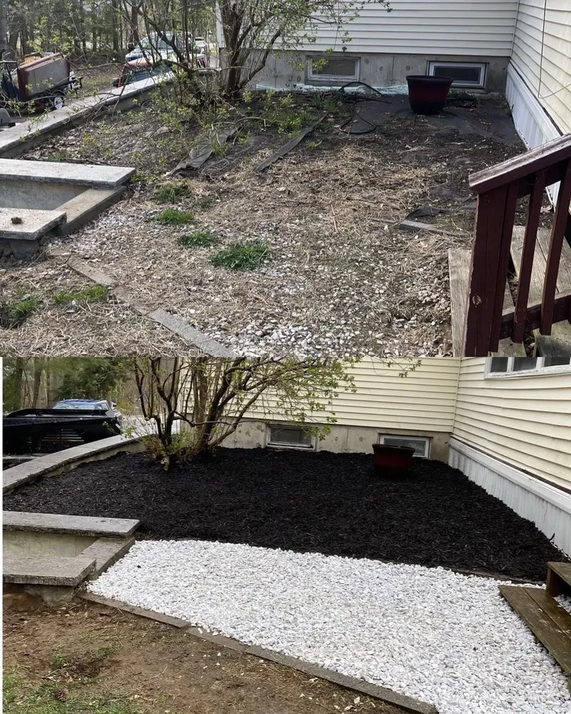 Professional landscape installation in Rochester, NH by Farris & Son Property Maintenance