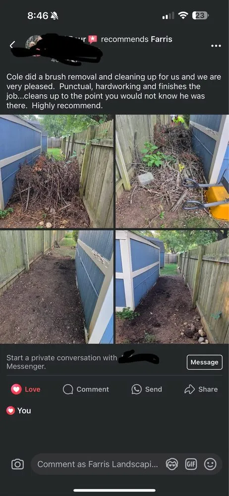 Top-rated residential landscaping for residential properties in Franklin, OH by Farris Landscaping