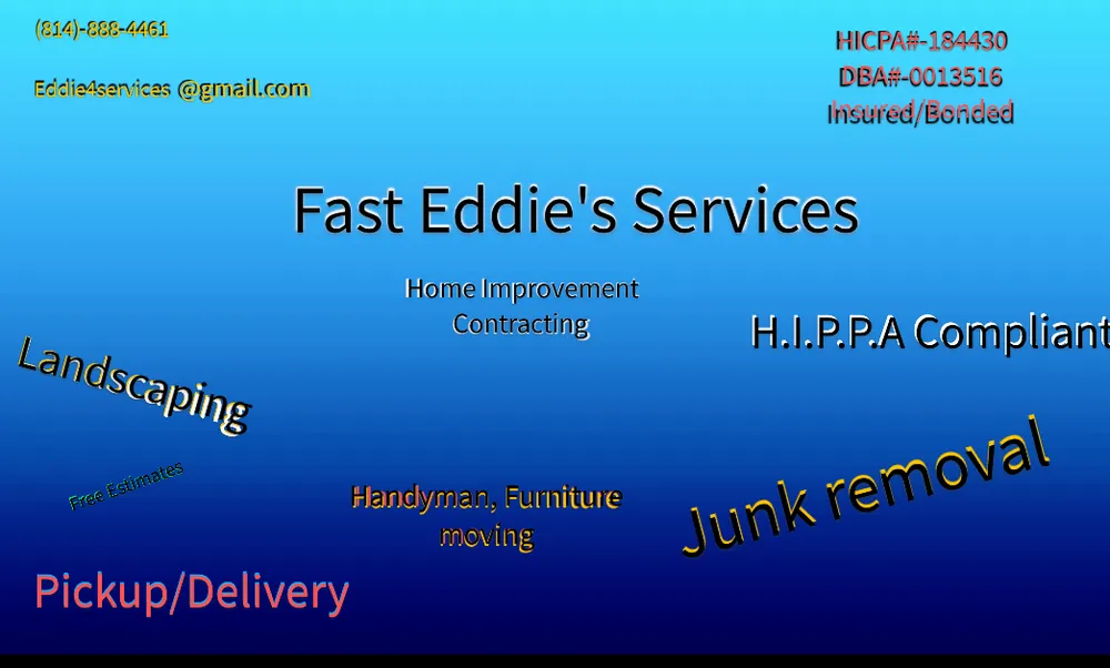 Local garden landscaping in Breezewood, PA by Fast Eddie's Services