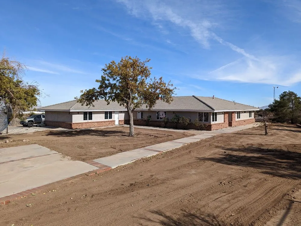 Custom landscape installation in Hesperia, CA - Fast Trac Tractor Service